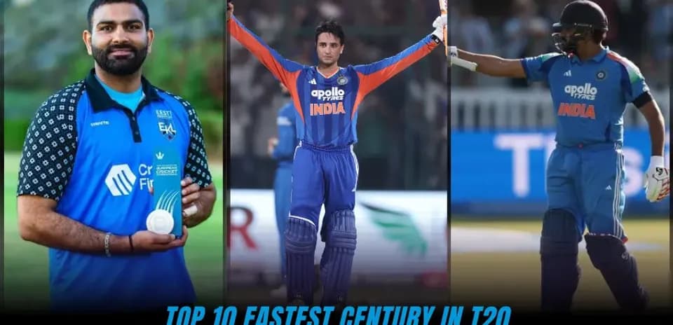 Top 10 Fastest Centuries in T20 International Cricket (Updated 2026)
