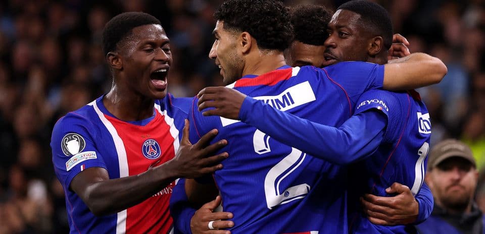 PSG Impress with a 4-2 Win Over Man City at Etihad – Dembele Shines