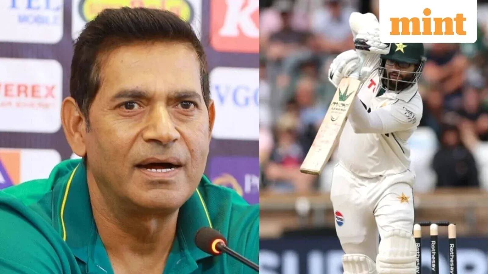 Cricketer batting during a match, with a coach speaking Cricketer batting during a match, with a coach speaking
