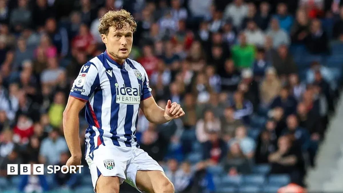 Player in striped West Bromwich Albion kit during match Player in striped West Bromwich Albion kit during match