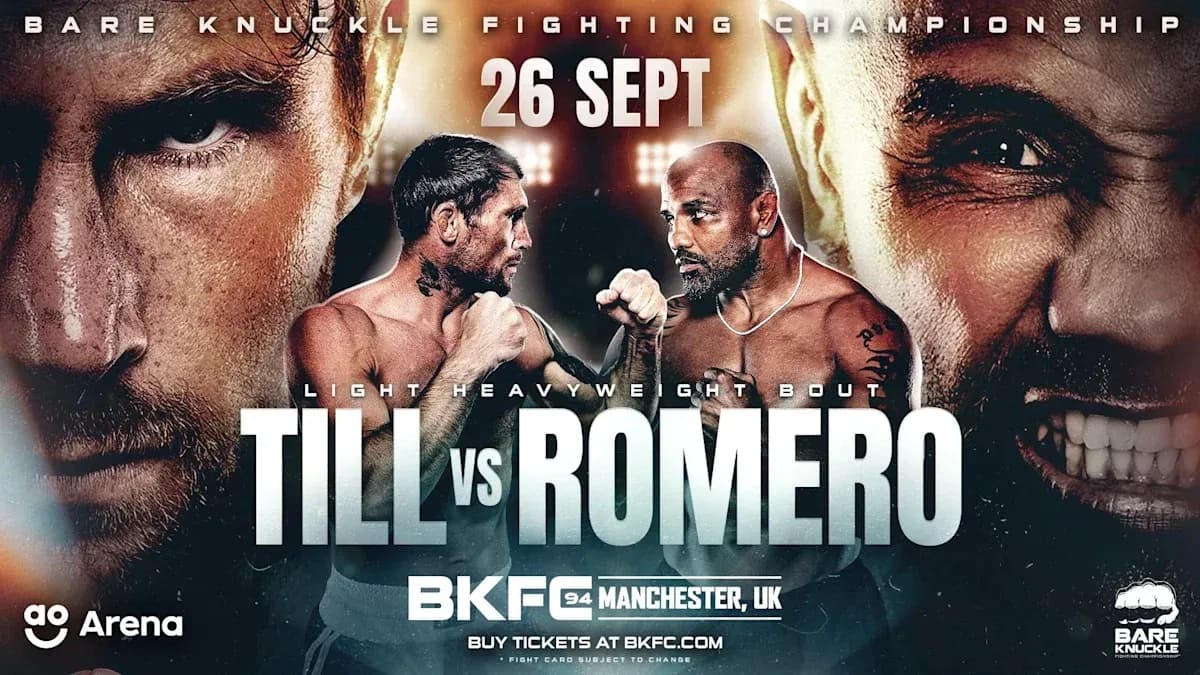 Promotional poster for BKFC 94: Till vs Romero Promotional poster for BKFC 94: Till vs Romero