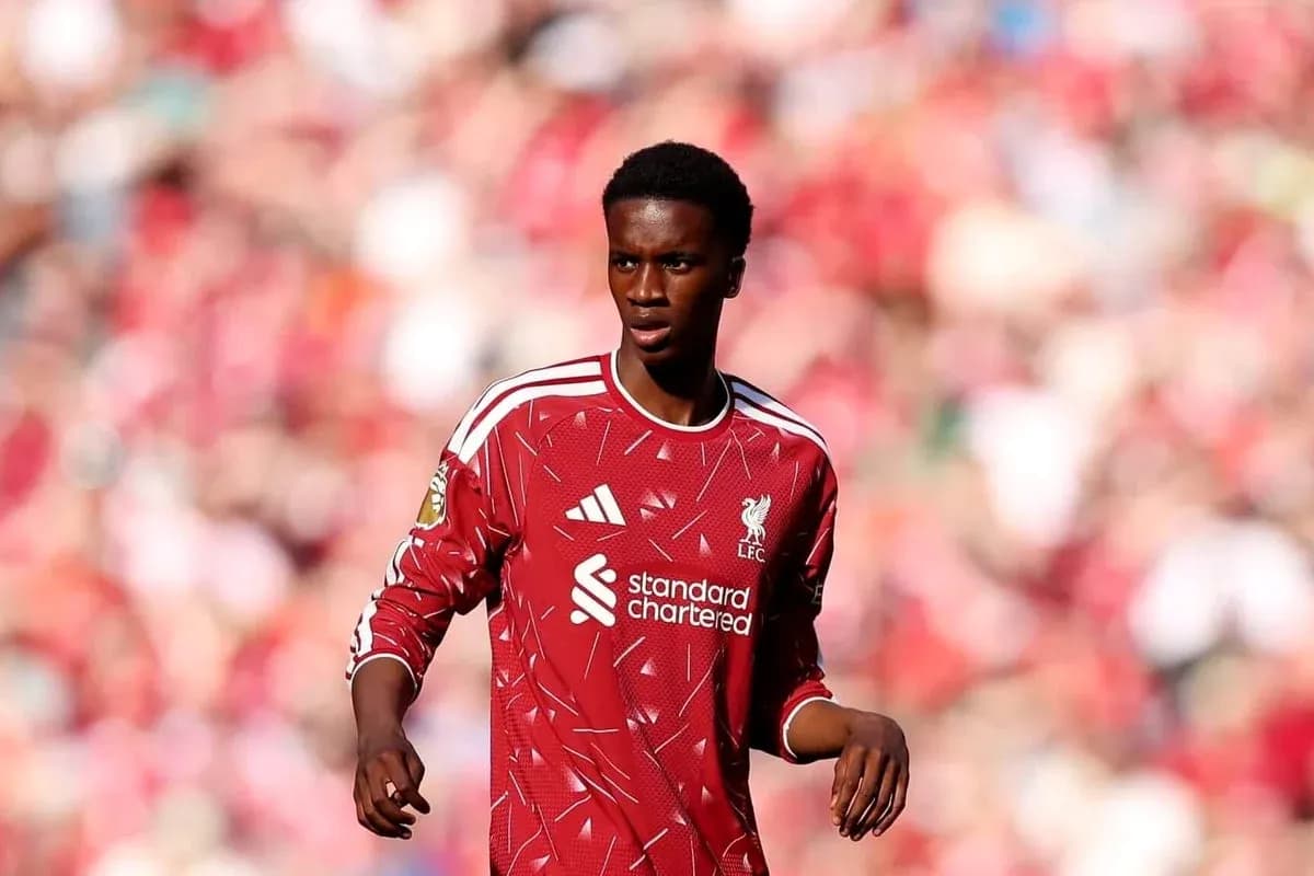 Player in Liverpool kit during match at stadium Player in Liverpool kit during match at stadium