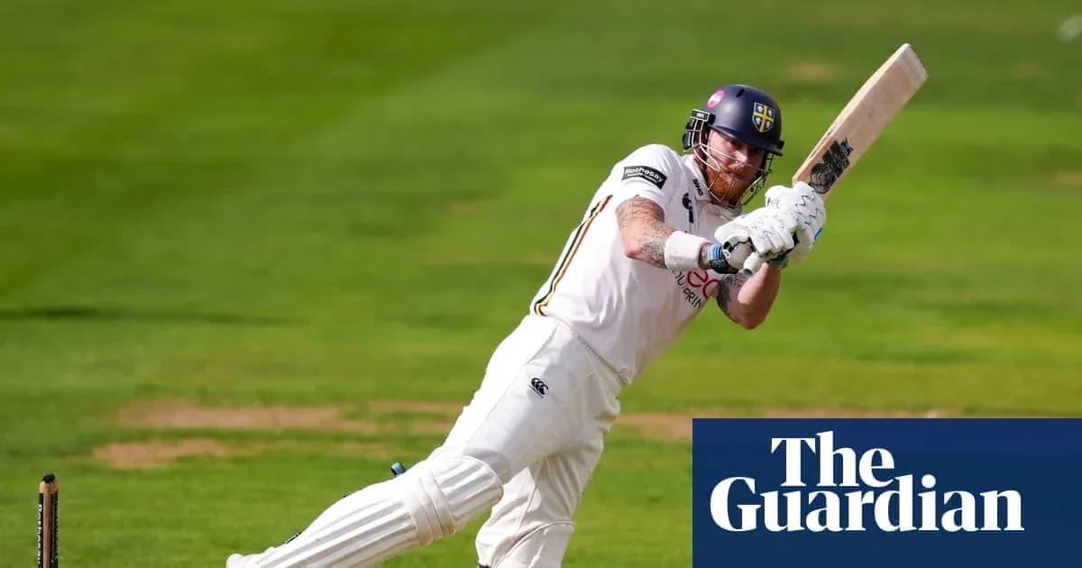 Batsman playing a shot on cricket field Batsman playing a shot on cricket field