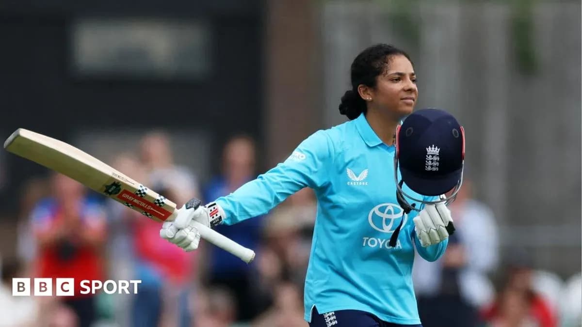Cricketer celebrating with bat and helmet raised Cricketer celebrating with bat and helmet raised