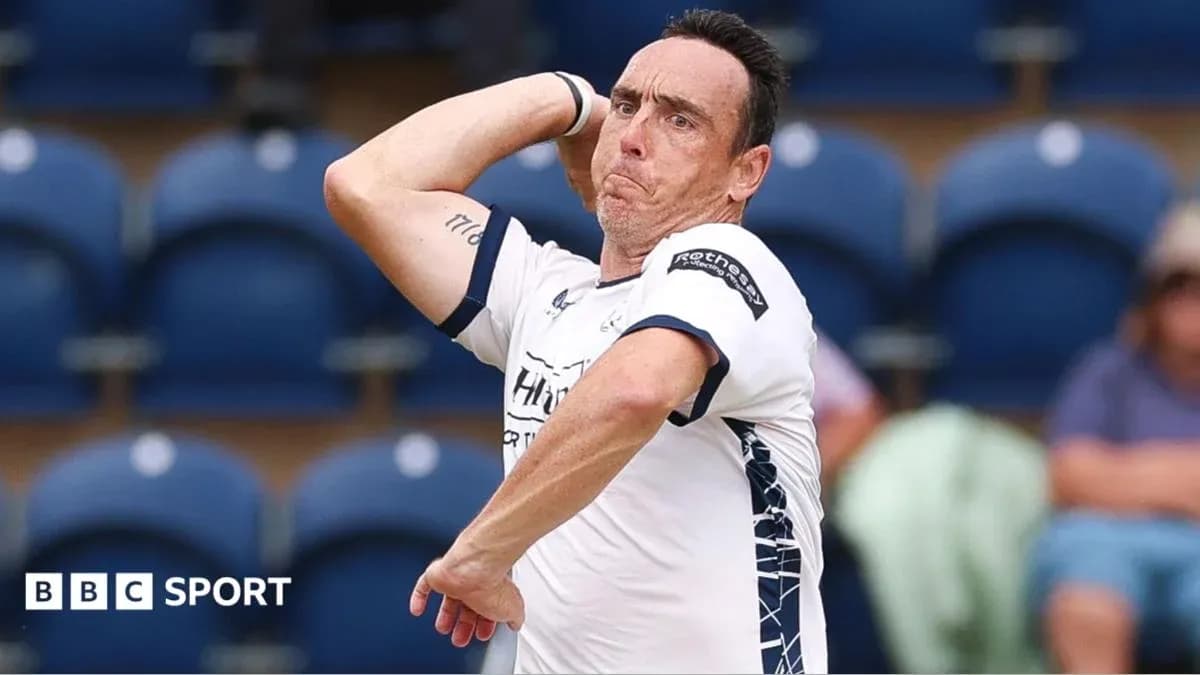 Player delivering a throw during a match Player delivering a throw during a match