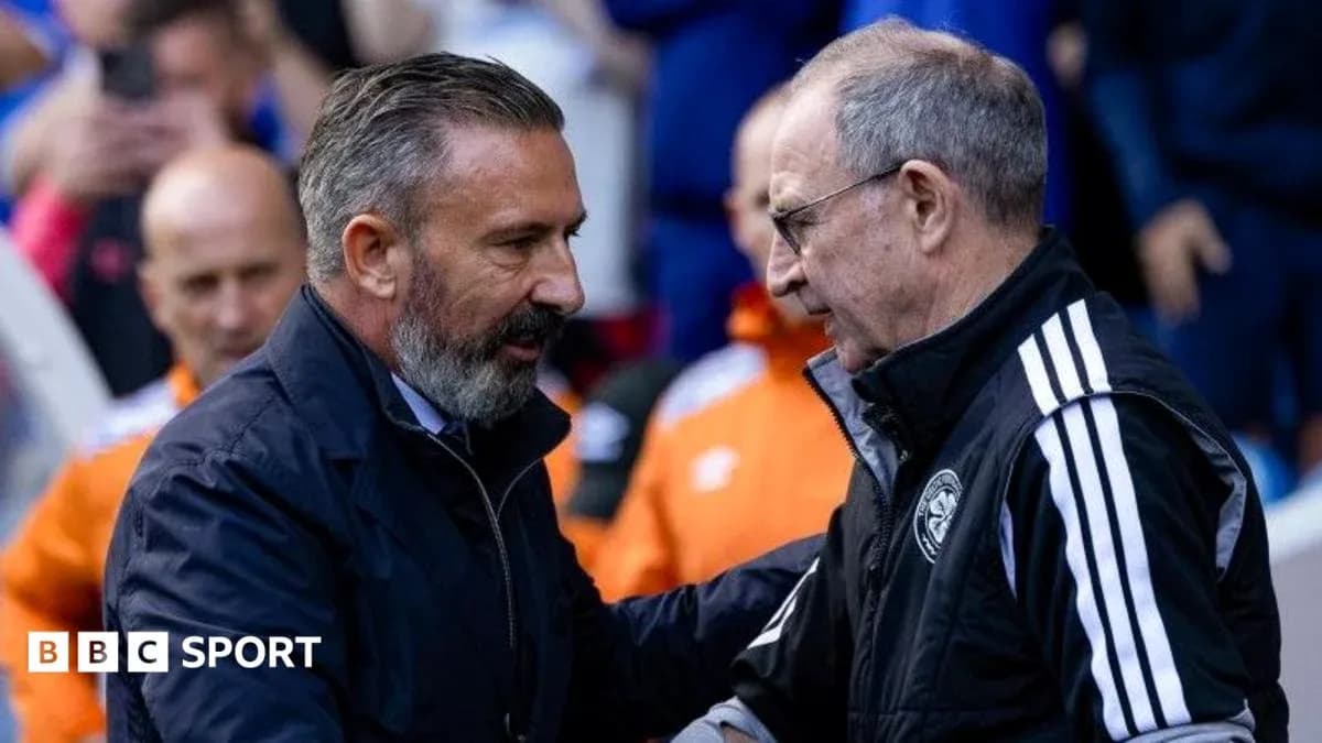 Two coaches shaking hands before a match Two coaches shaking hands before a match