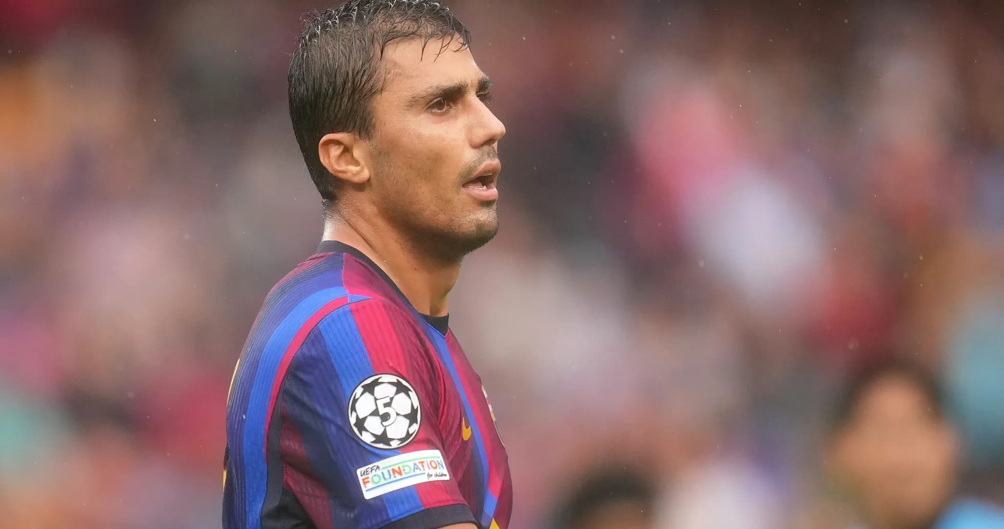 Barcelona player during a match at Camp Nou Barcelona player during a match at Camp Nou