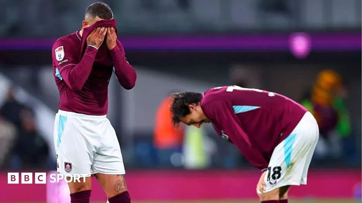 Players showing disappointment after match conclusion Players showing disappointment after match conclusion