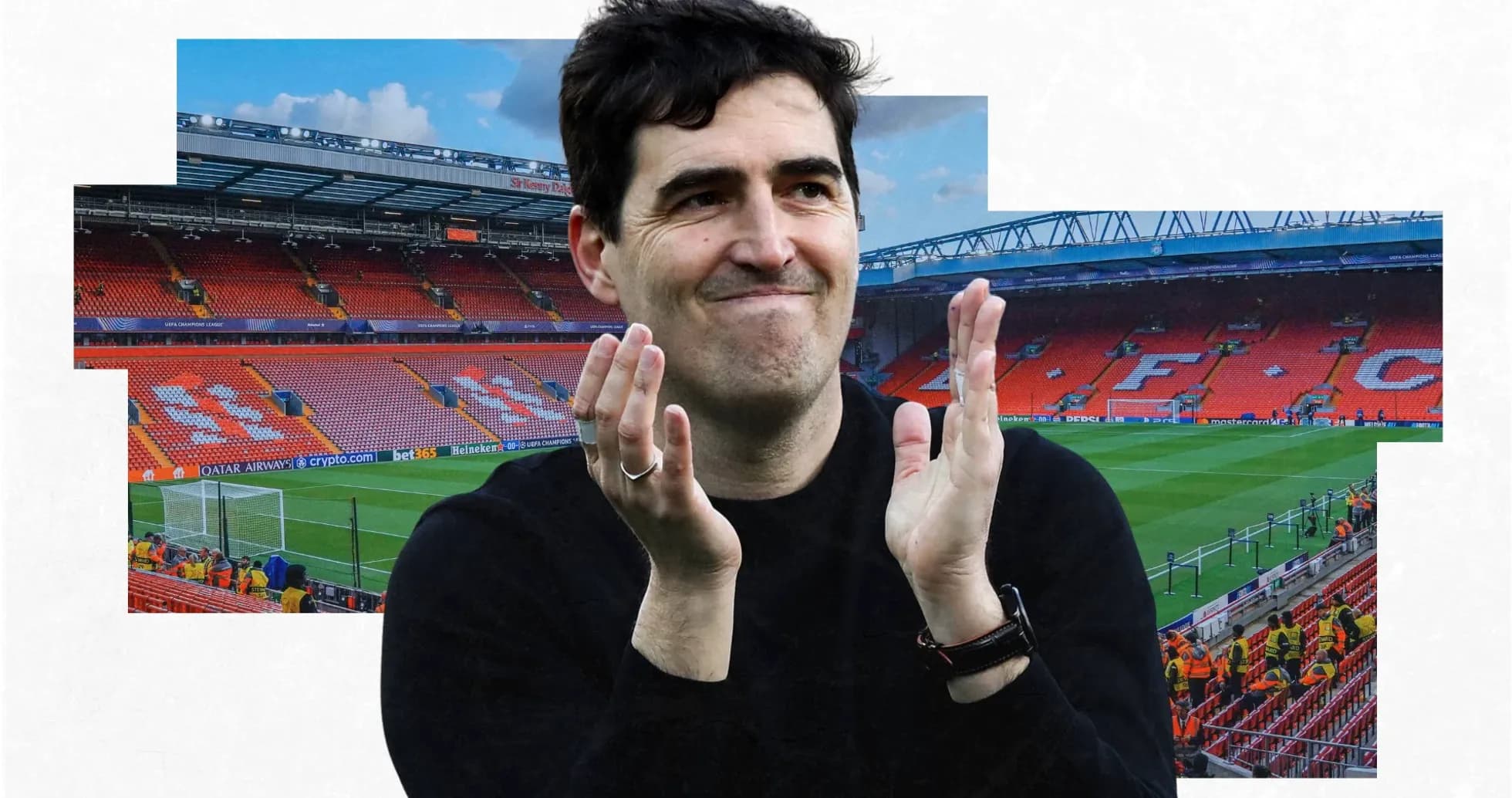 Coach applauding in empty stadium after match Coach applauding in empty stadium after match
