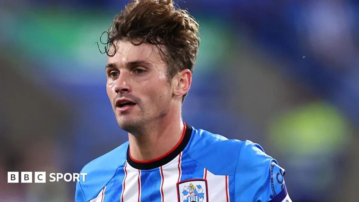 Player wearing Huddersfield Town kit during match Player wearing Huddersfield Town kit during match