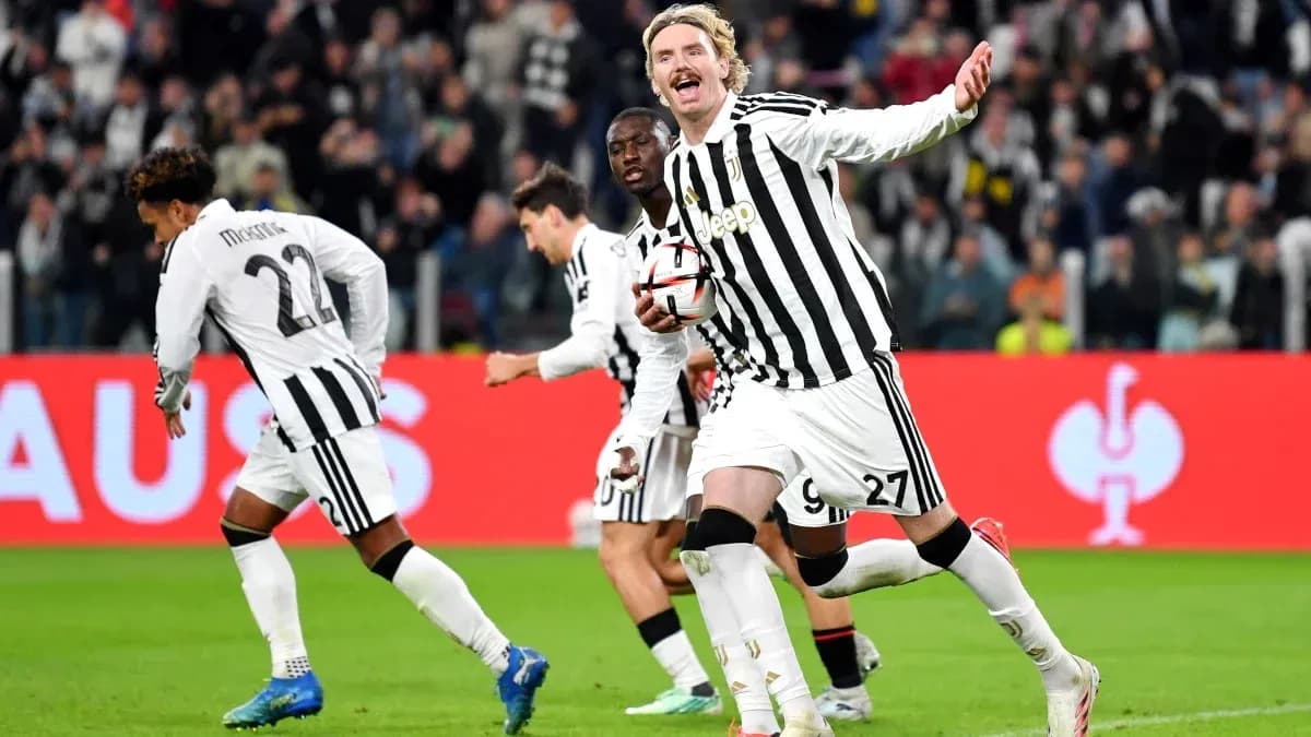 Juventus players celebrating a goal during match Juventus players celebrating a goal during match