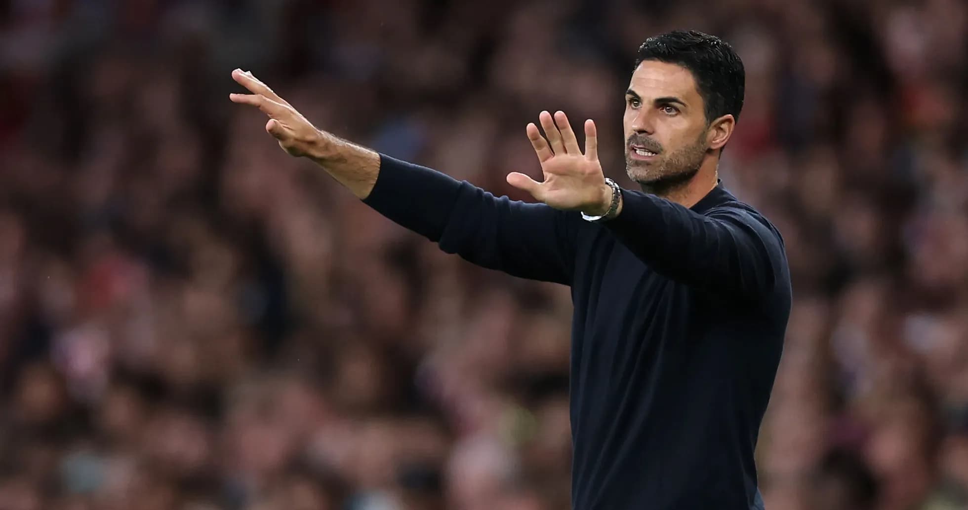 Coach gesturing during a football match Coach gesturing during a football match