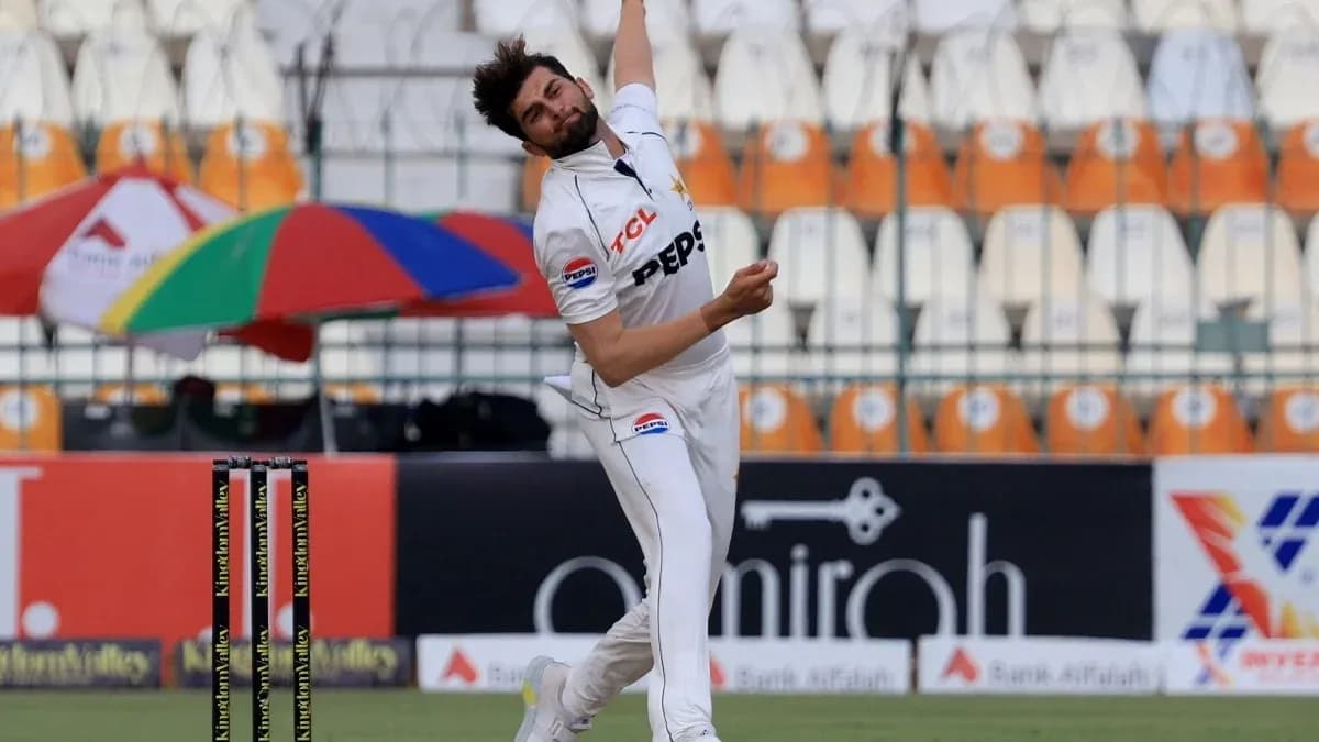 Bowler delivering a ball during a cricket match Bowler delivering a ball during a cricket match