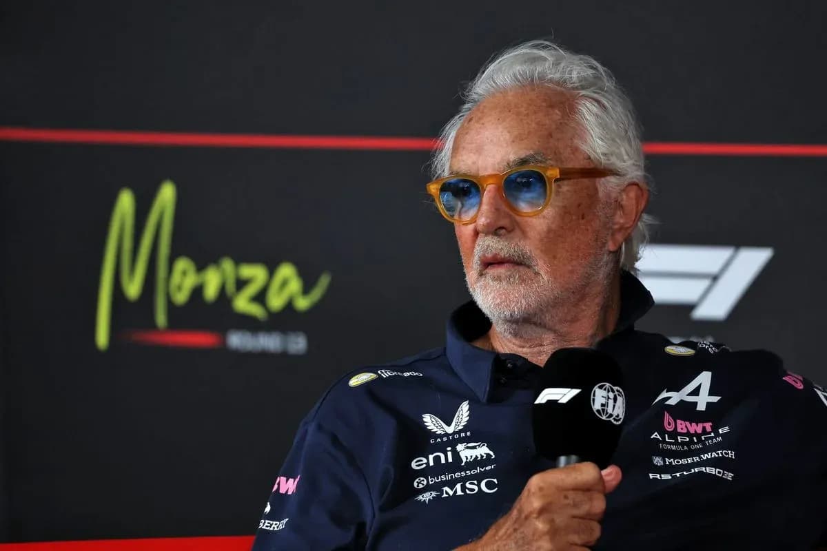 Team principal speaking during Monza press conference Team principal speaking during Monza press conference