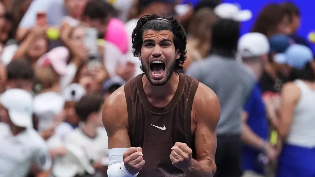 Player celebrating victory with clenched fists Player celebrating victory with clenched fists