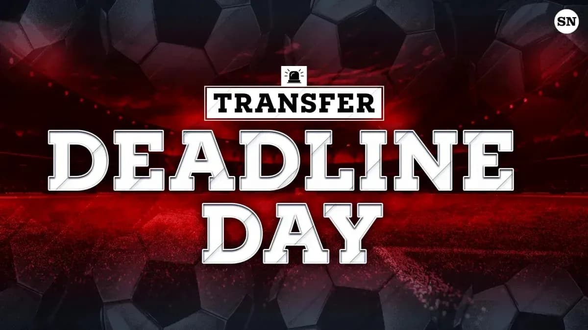 Graphic displaying 'Transfer Deadline Day' in football Graphic displaying 'Transfer Deadline Day' in football
