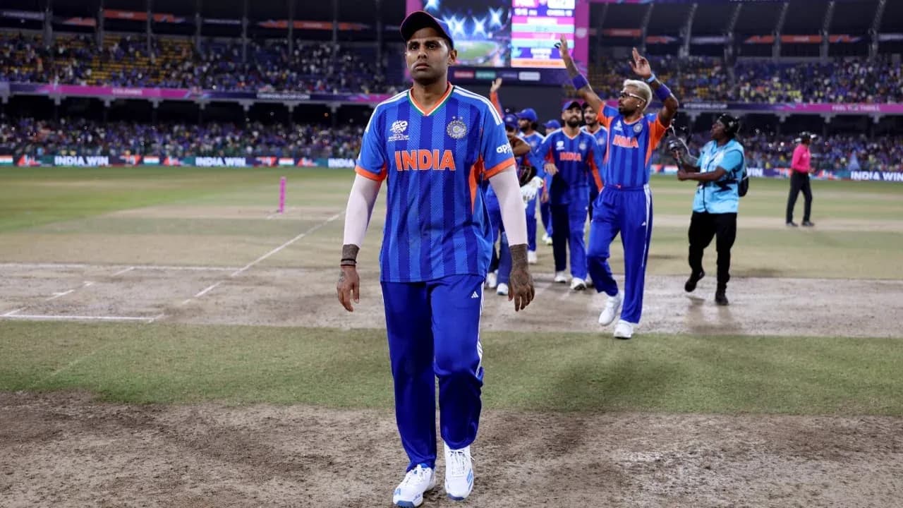Indian cricket team celebrating after match victory Indian cricket team celebrating after match victory