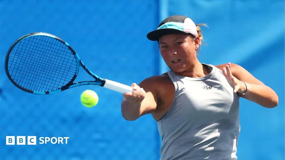 Player hitting a tennis ball during practice session Player hitting a tennis ball during practice session