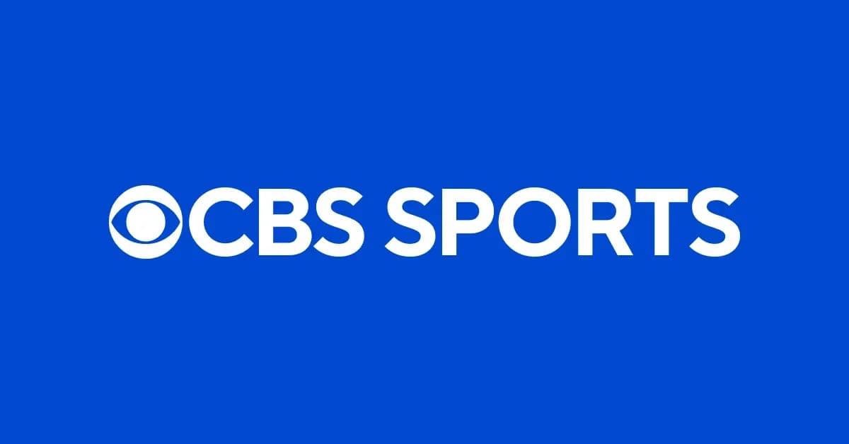 CBS Sports logo on blue background CBS Sports logo on blue background