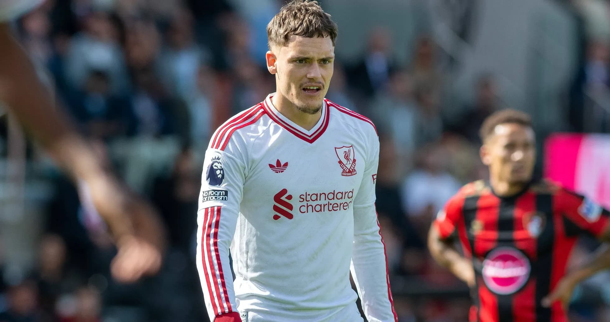 Liverpool player on the field during match Liverpool player on the field during match