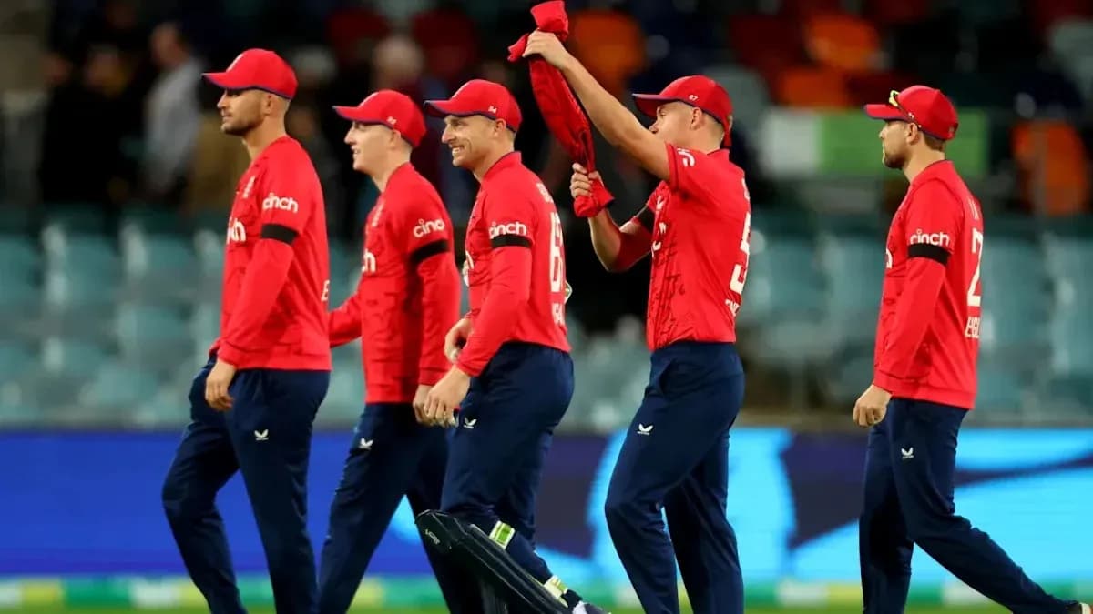 England cricket team walking off the field together England cricket team walking off the field together