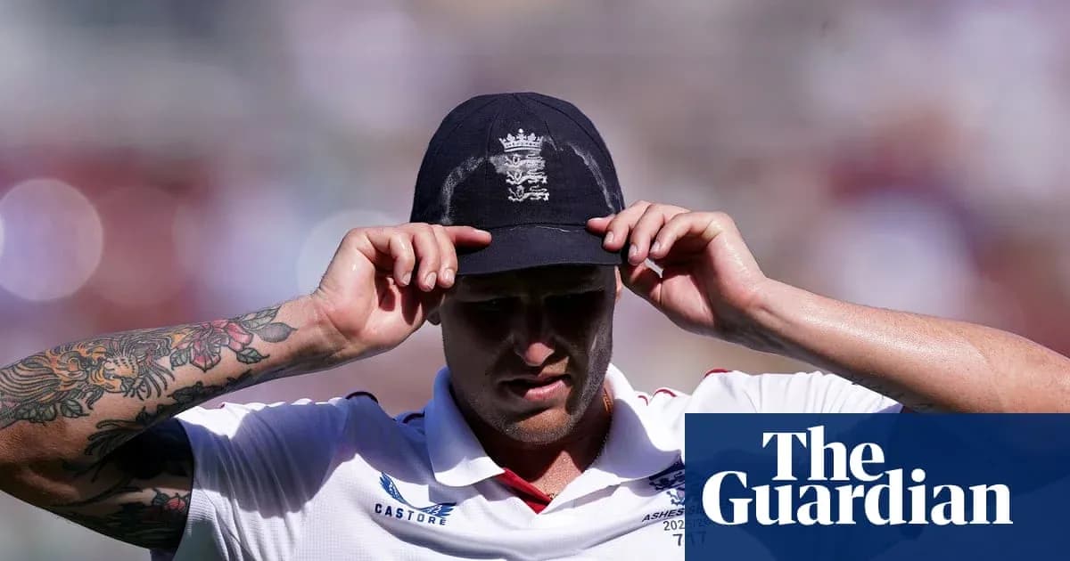 Cricketer adjusting cap during match under sunlight Cricketer adjusting cap during match under sunlight