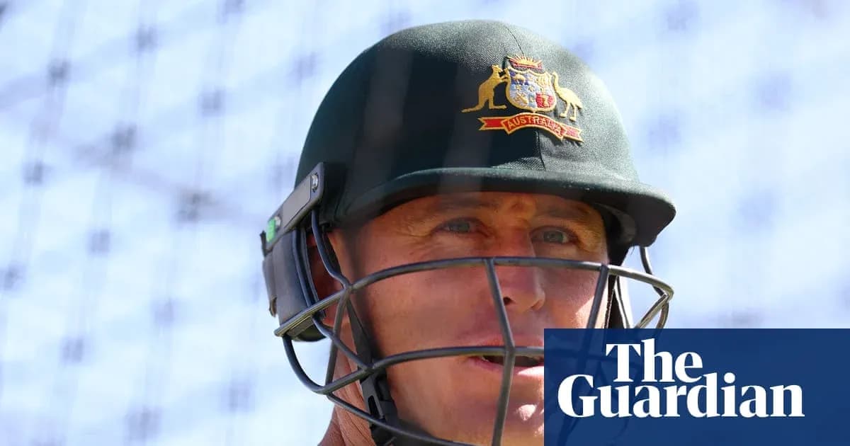 Cricketer wearing helmet during practice session Cricketer wearing helmet during practice session