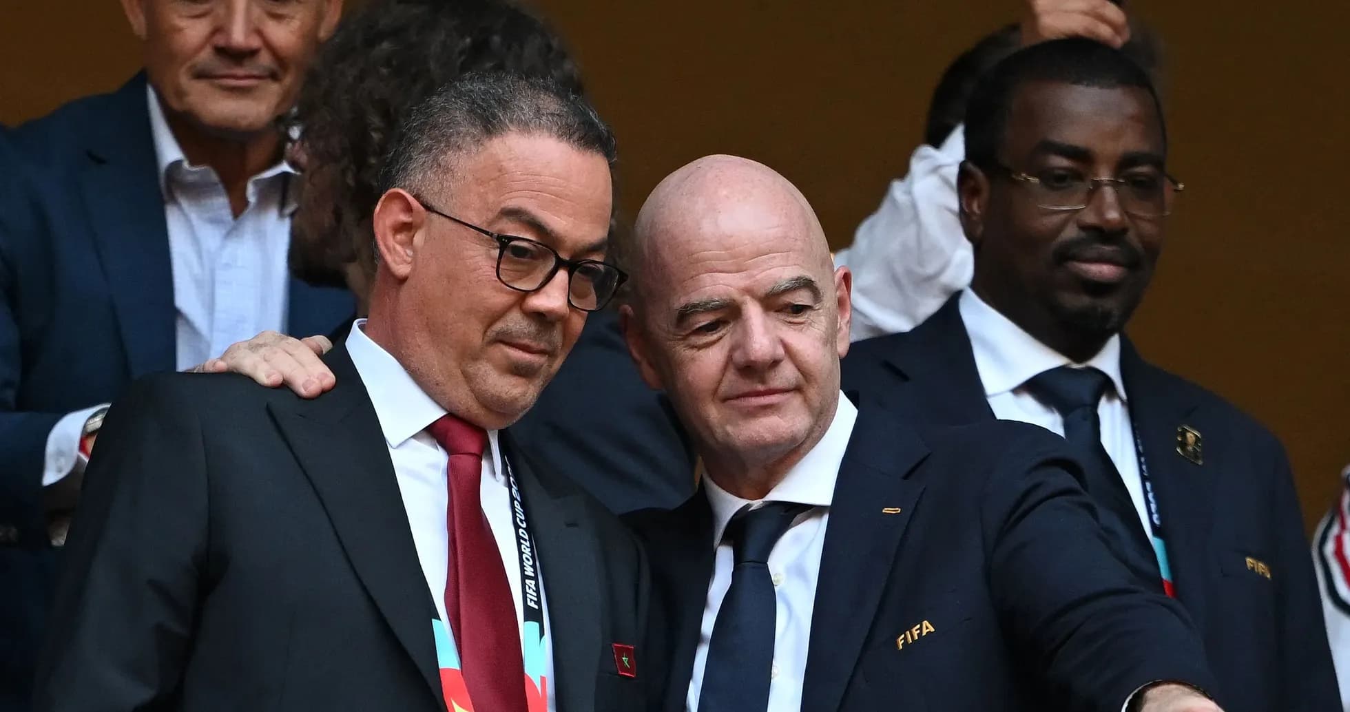 FIFA officials discussing during an event FIFA officials discussing during an event