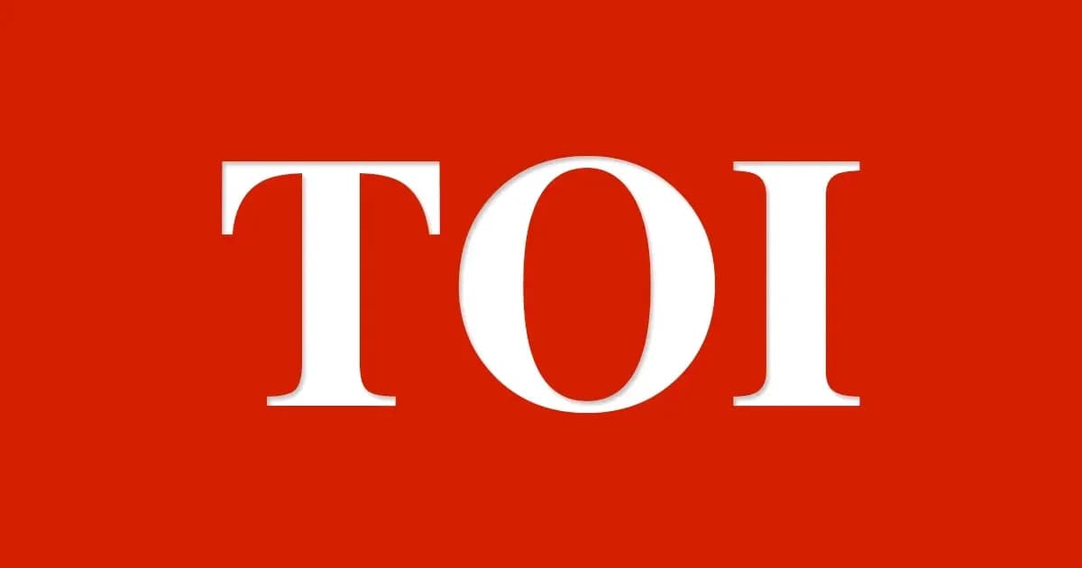 TOI logo on a red background TOI logo on a red background