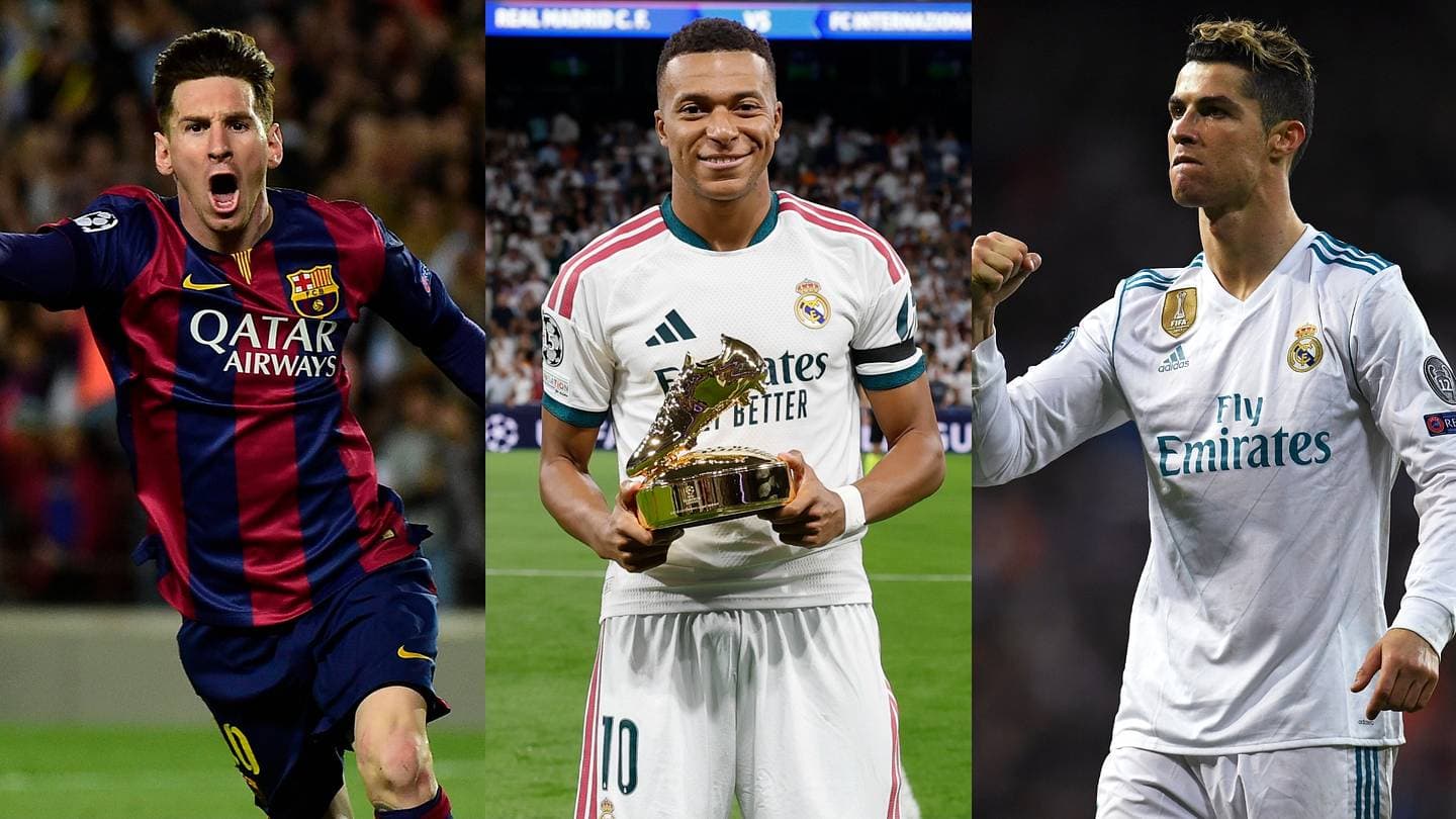 Kylian Mbappé’s Champions League Journey Compared to Messi and Ronaldo After 100 Matches Kylian Mbappé’s Champions League Journey Compared to Messi and Ronaldo After 100 Matches