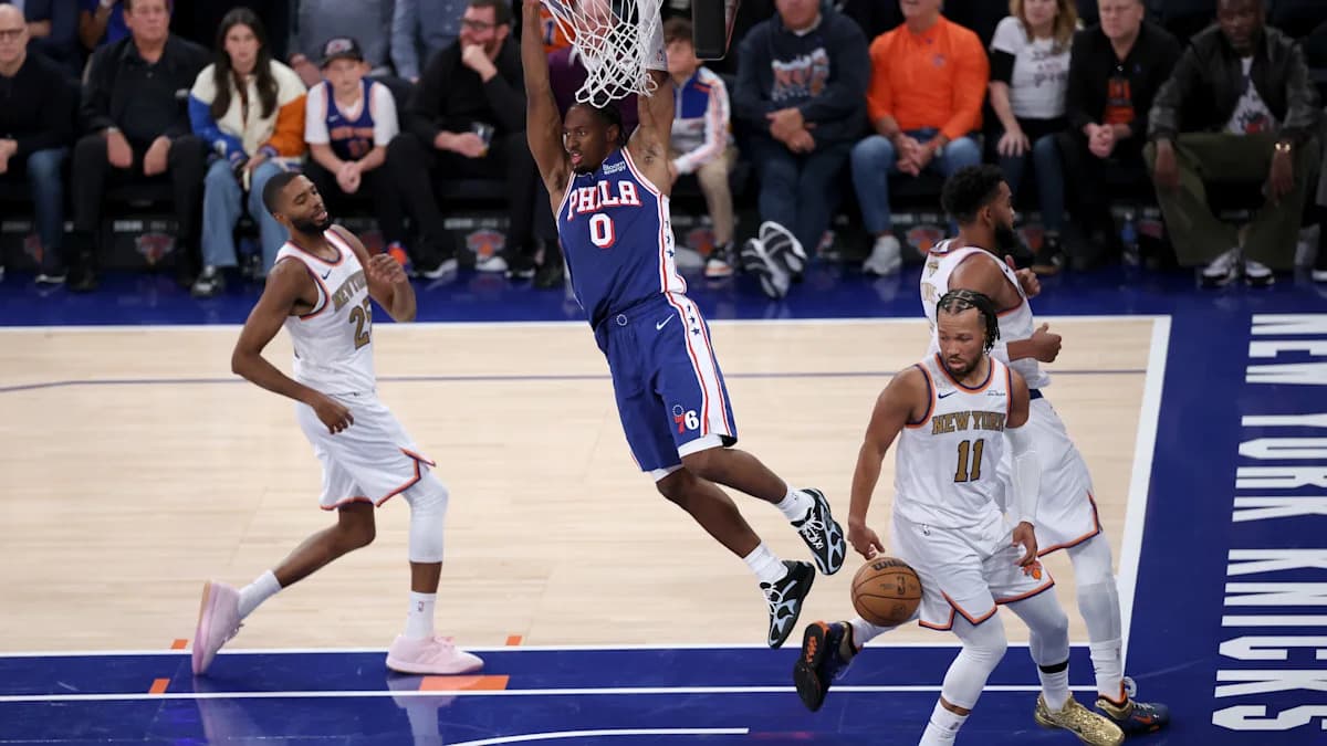76ers Showcase Potential in Victory Over Defending Champion Knicks 76ers Showcase Potential in Victory Over Defending Champion Knicks